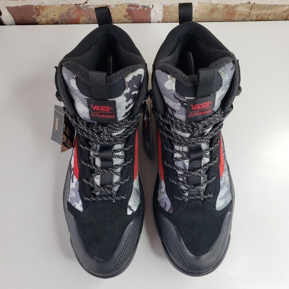 Vans UltraRange Exo Hi MTE 2 Primaloft Boot Mens Size 9.5 Artic Camo / Black Red - Picture 8 of 13